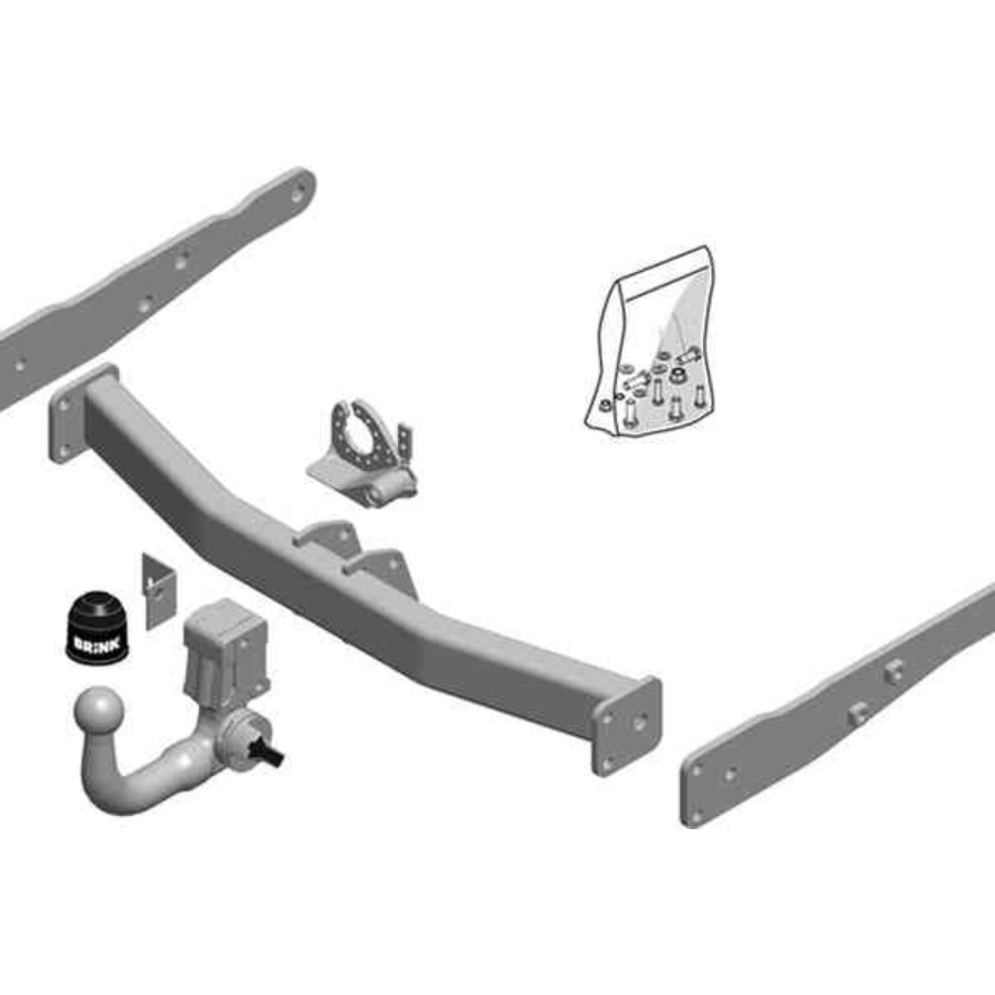 Attelage col de cygne démontable sans outils BRINK 606000 Norauto fr