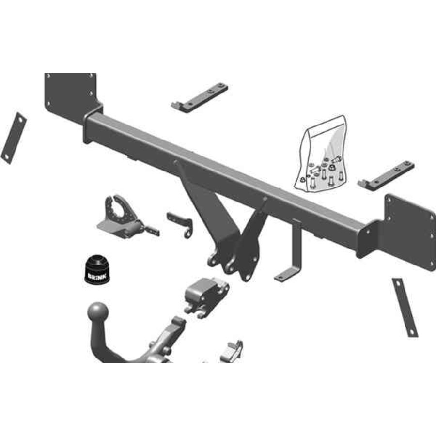 Attelage col de cygne démontable sans outils BRINK 545300 Norauto fr