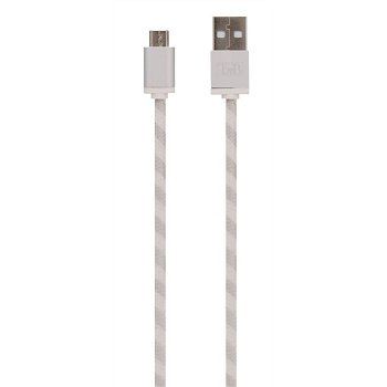 C&acirc;ble USB/micro USB TNB en nylon r&eacute;versible 2m