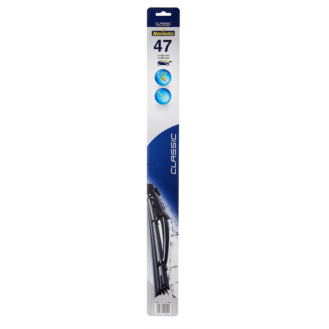 2 Balais D'essuie-glace Classic Norauto 47 550/450 Mm