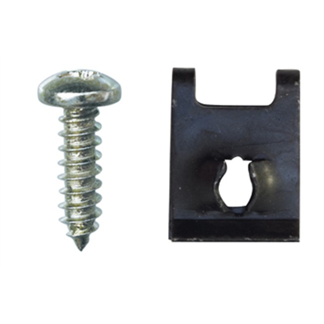 15 Fixations Clips-écrous Et Vis À Tôle 4,2 X 16 Mm Restagraf
