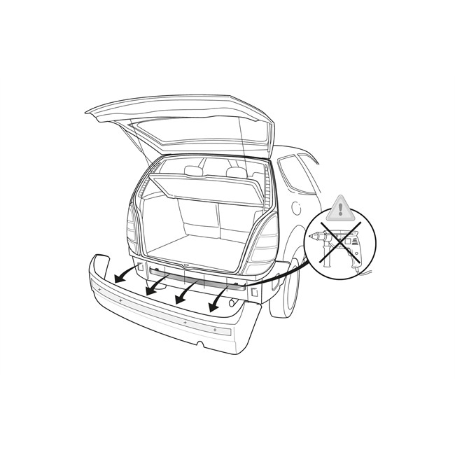 aide au stationnement avec /émetteur de signal acoustique et comprenant 4 capteurs