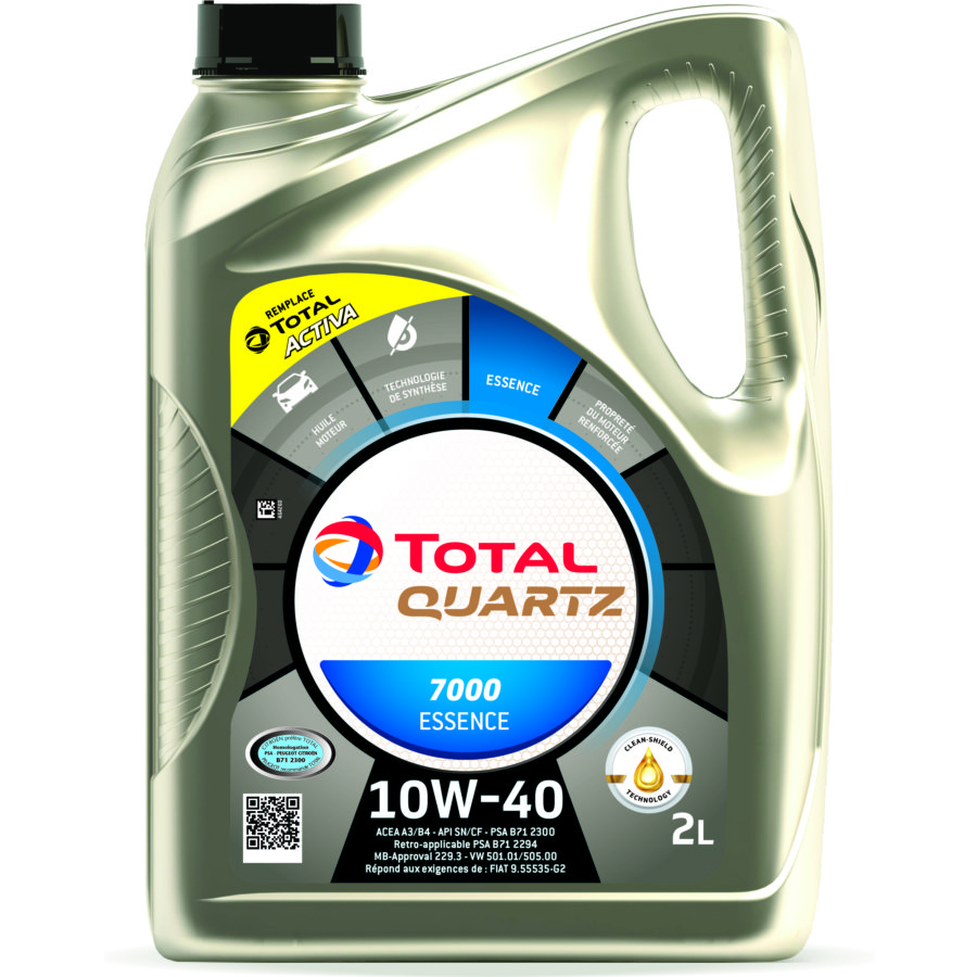 Huile moteur TOTAL Quartz 7000 10W40 Essence 2 L Norauto.fr