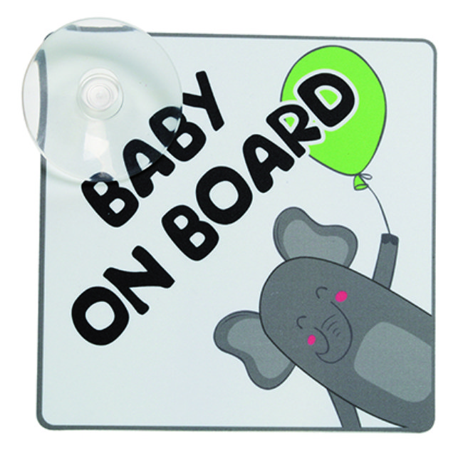 Signalétique À Ventouse Norauto Baby On Board Elephant