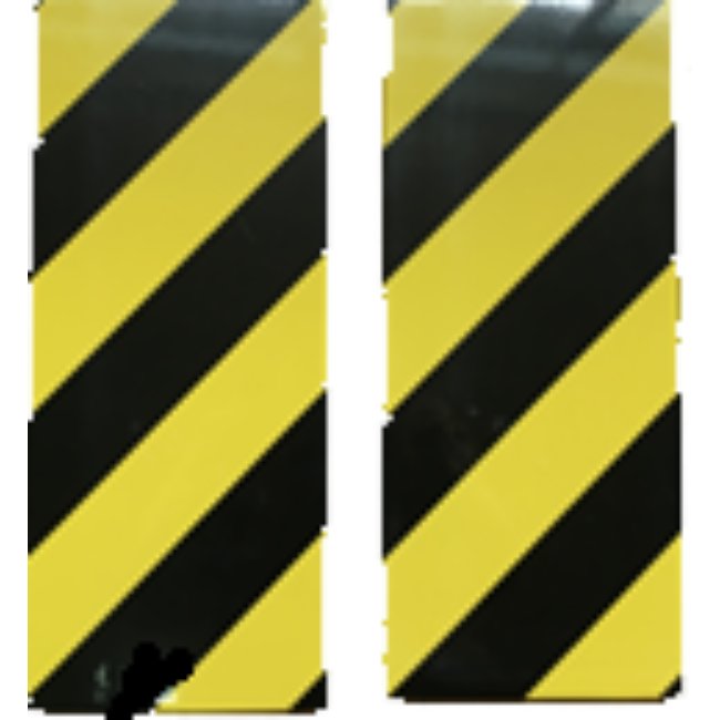 2 Mousses De Protection Droite Noir Et Jaune Pour Voiture 40 Cm Norauto