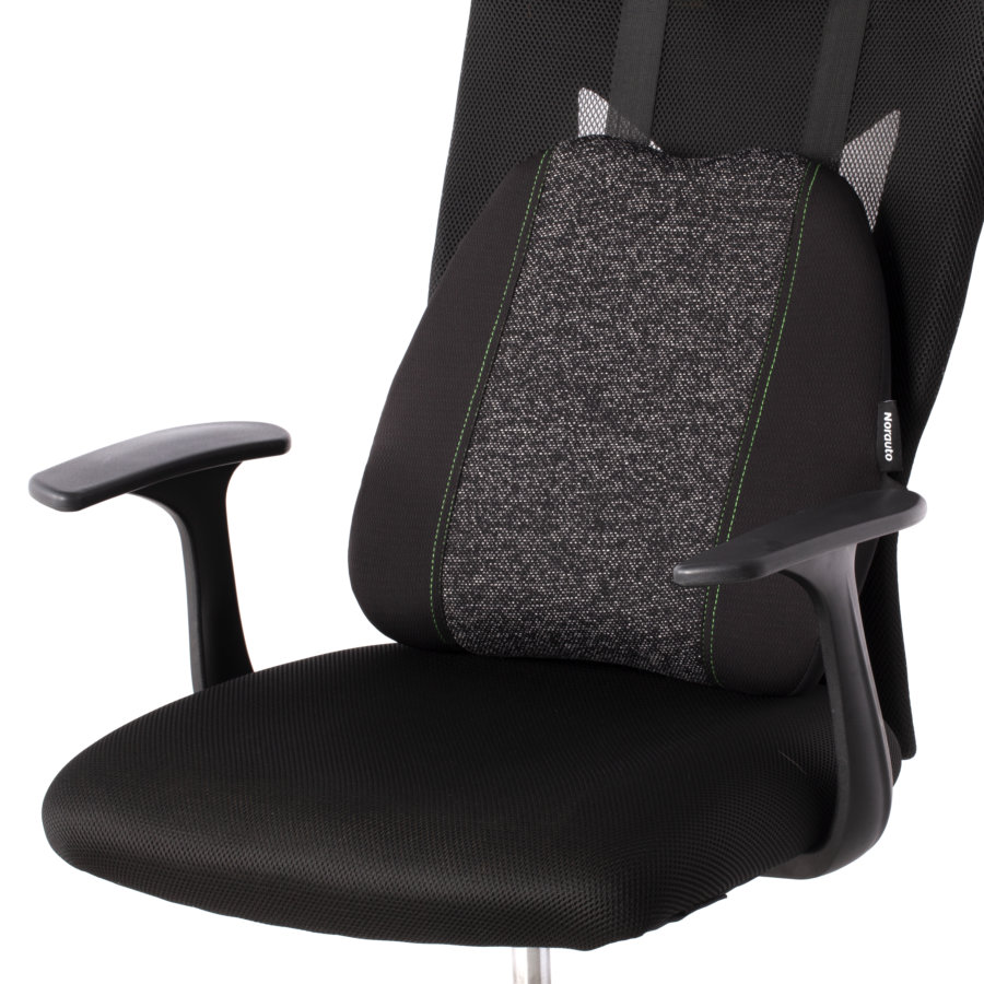 Coussin Lombaire à Roulettes Réglable – Cylindrique 28x12 Cm – Mousse Mémoire De Forme – Housse Lavable – Pour Bureau, Voiture, Canapé