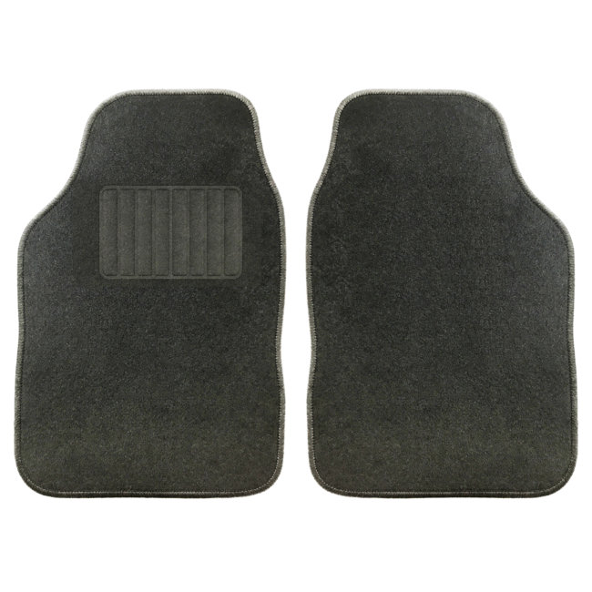 2 Tapis Universels Moquette Noir