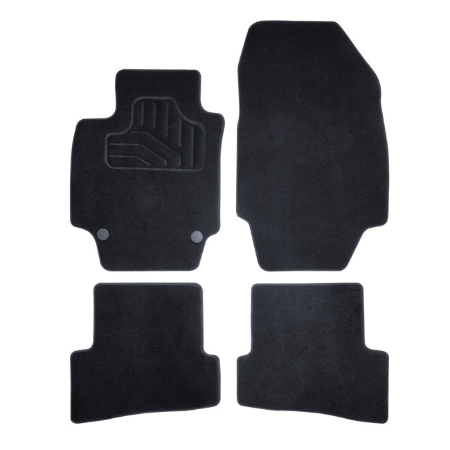 Jeu Complet De Tapis Sur Mesure En Moquette Norauto Noir