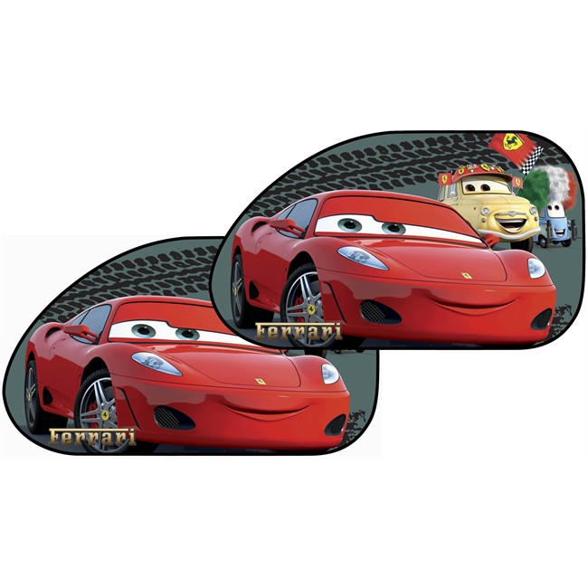 2 Rideaux Pare Soleil A Ventouses Lateraux Disney Cars 68 X 38 Cm Norauto Fr