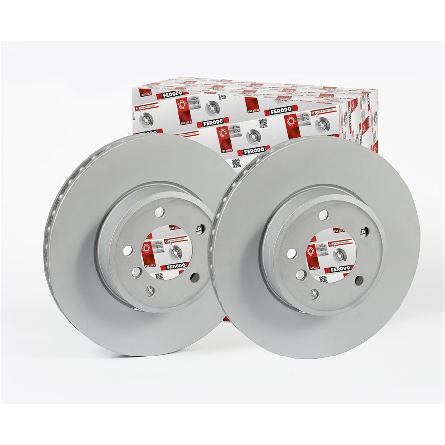 Disque De Frein Ferodo DDF1702 C-1 - Diamètre 326mm, 5 Trous, Ventilé - Pour Jaguar S-Type, XF, XJ