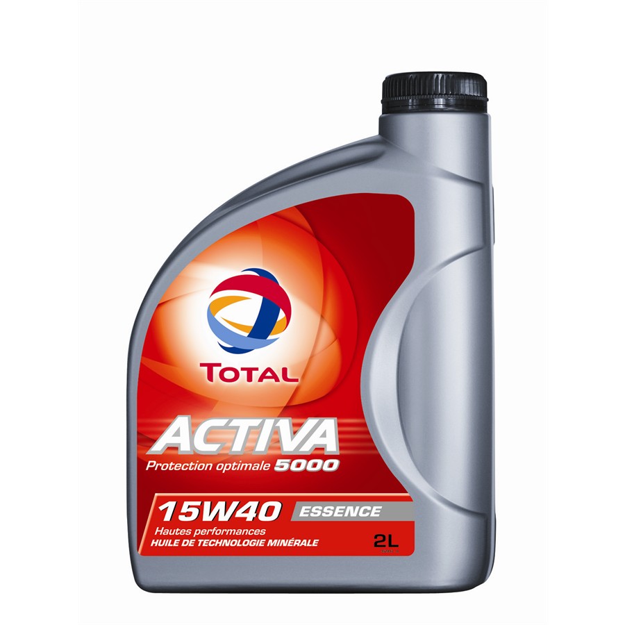 Huile moteur TOTAL Activa 5000 Essence 15W40 2 L Norauto.fr
