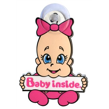 Signaletique Rose A Ventouse Cadox Bebe A Bord Norauto Fr