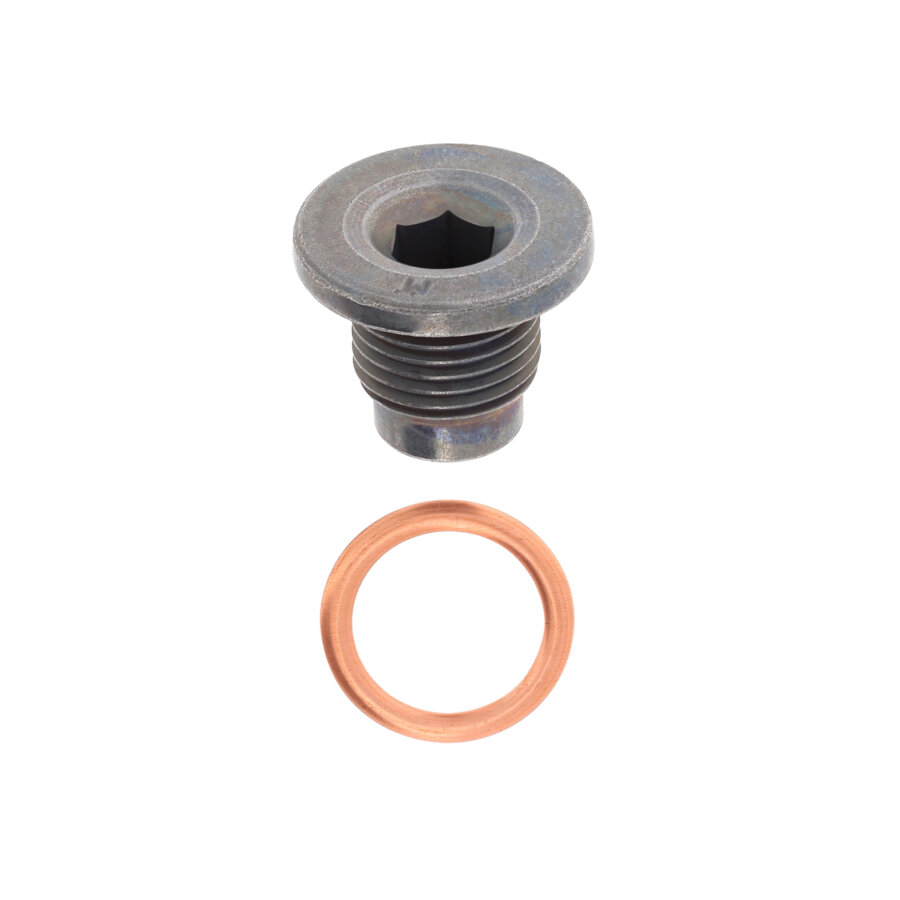 Tappo Di Scolo Olio Con Guarnizione Integrata M12-1,25 X 12,5 Mm In Acciaio - Confezione Da 3 - Compatibile Con Dacia, Renault, Toyota, Nissan