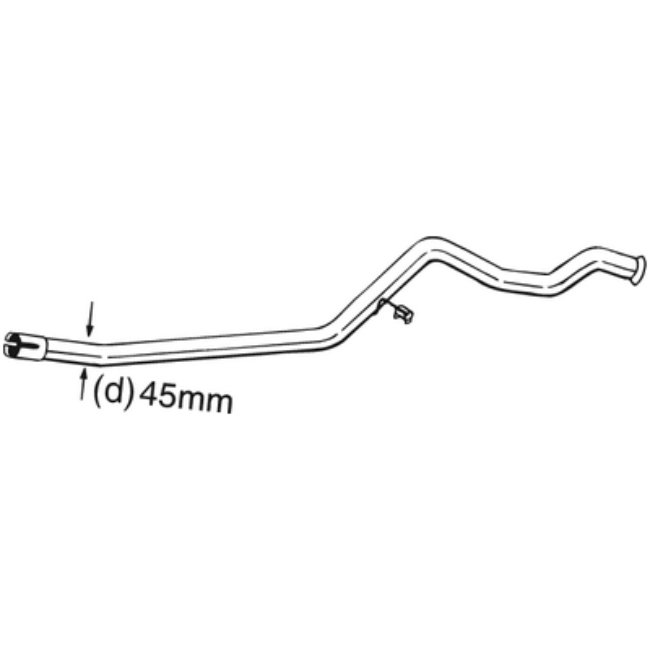 Tube D'échappement Bosal 889-497