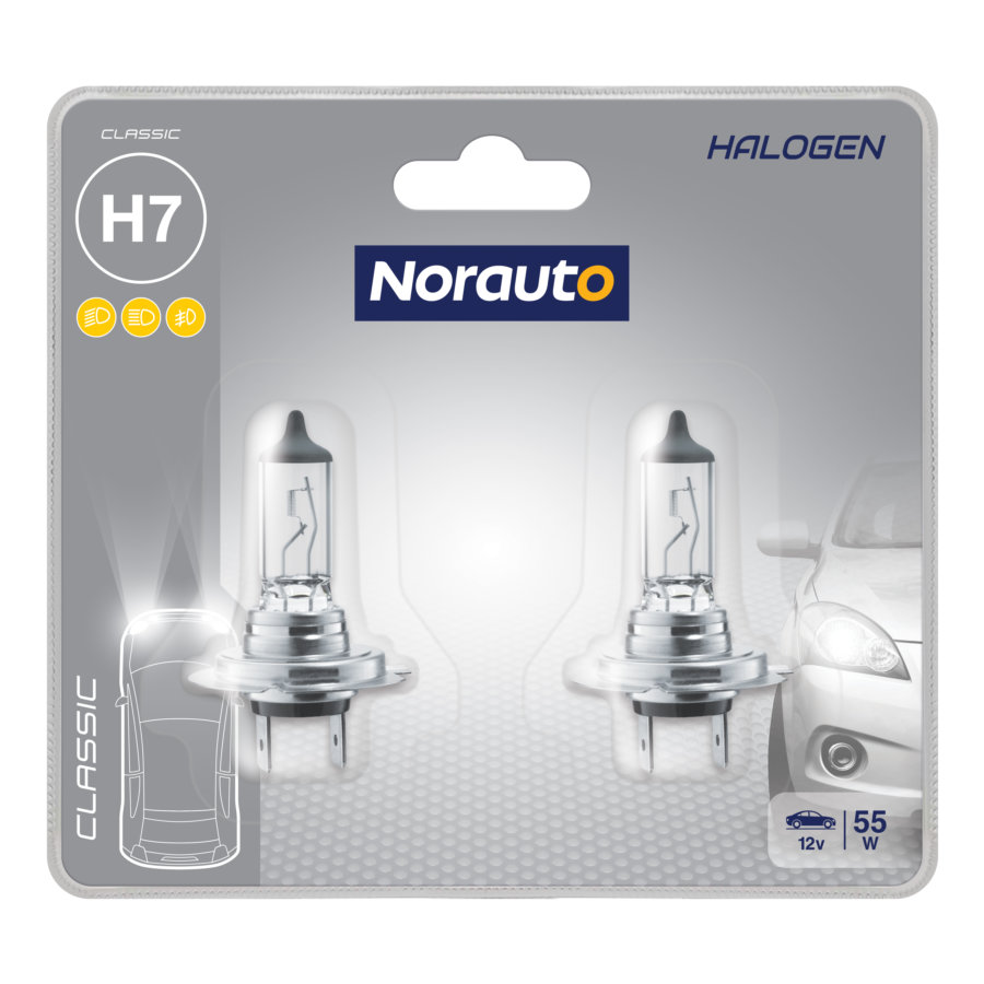 2 Ampoules H7 NORAUTO Classic Norauto.fr