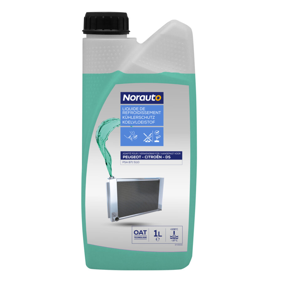 Liquide de refroidissement vert bleu 35°C NORAUTO 1 L Norauto.fr