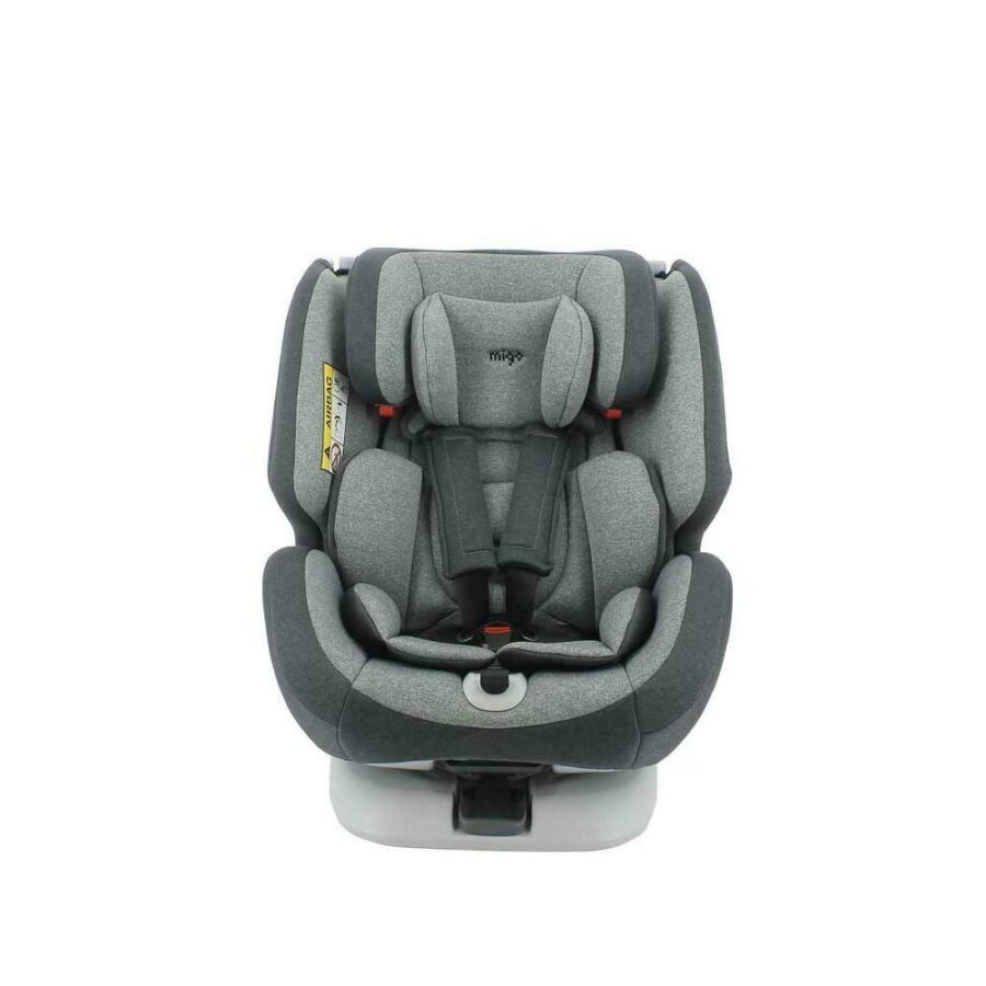 Siège auto MIGO One 360 pivotant avec système Isofix gris groupe 0/1/2