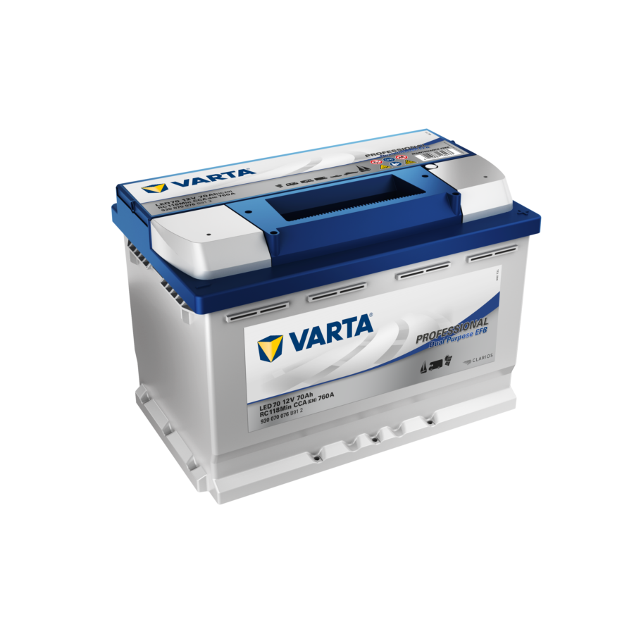 Batterie VARTA LED 70 Ah - 760 A : Norauto.fr