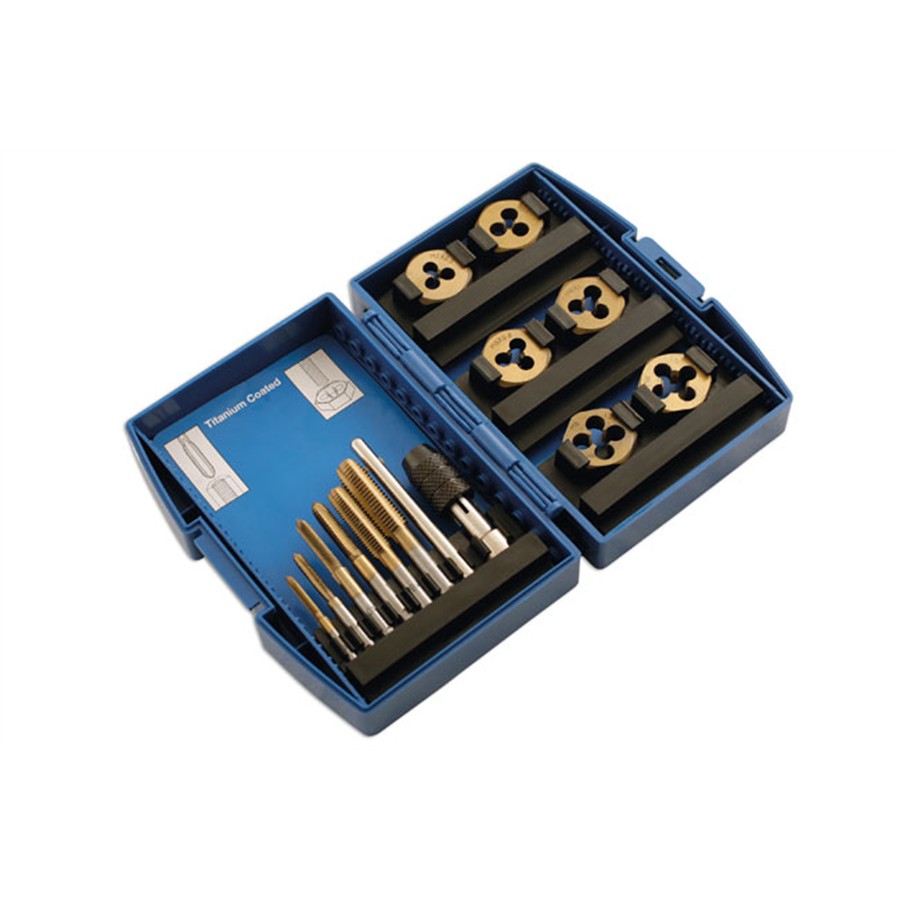 Coffret Expert De 40 Filières Et Tarauds Silverline - De 3 à 12 Mm - Réf 13722