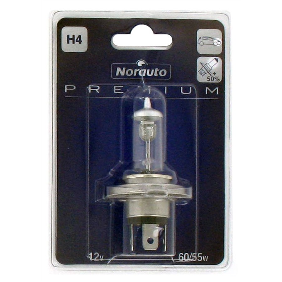 1 Ampoule NORAUTO PREMIUM H4 60/55 W 12 V Norauto.fr