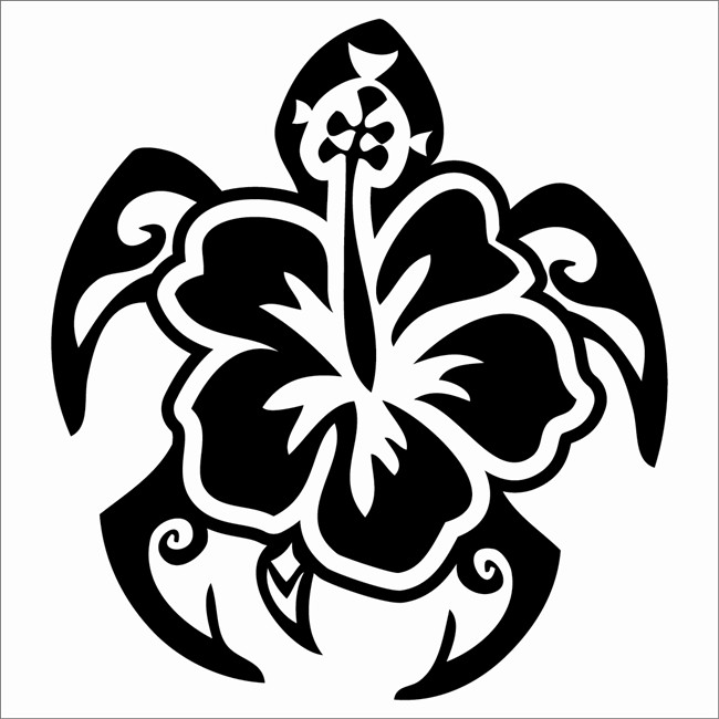 1 Sticker Autocollant Cadox Hawaï Noir