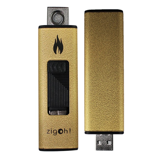 Briquet Usb Rechargeable Or Zigoh
