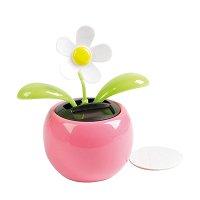 Fleur Dansante Solaire Pour Voiture – Tournesol, Décoration Animée, Panneau Solaire Intégré