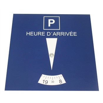 Disque de Stationnement Parking Européen Zone Bleue 10X15 cm Plastique NEUF 