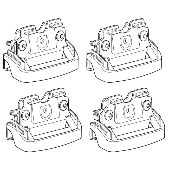 4 Pattes De Fixation Norauto 102