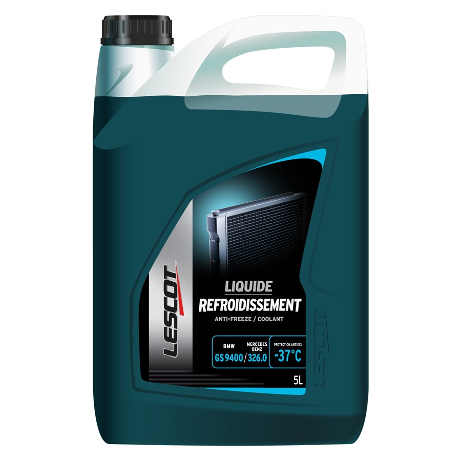 Liquide De Refroidissement Voiture électrique Liquide de refroidissement vert -37°C LESCOT 5 L : Norauto.fr
