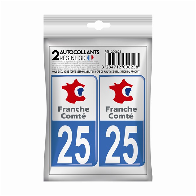 2 Stickers En 3d Cadox Département Doubs 25