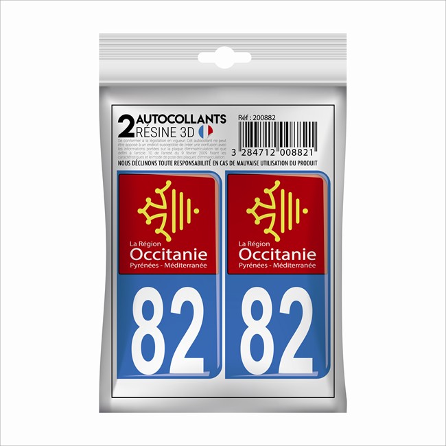 2 Stickers En 3d Cadox Département Tarn-et-garonne 82