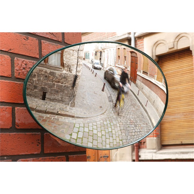 Miroir Ovale Sortie Garage Ou Parking 56 X 34 Cm Mottez B314pova
