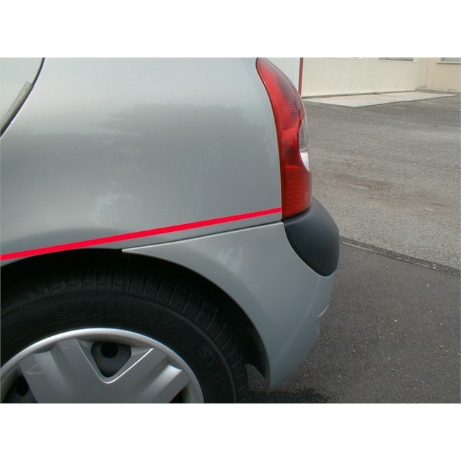 1 Filet Autocollant Rouge Fluo Cadox 6 Mm