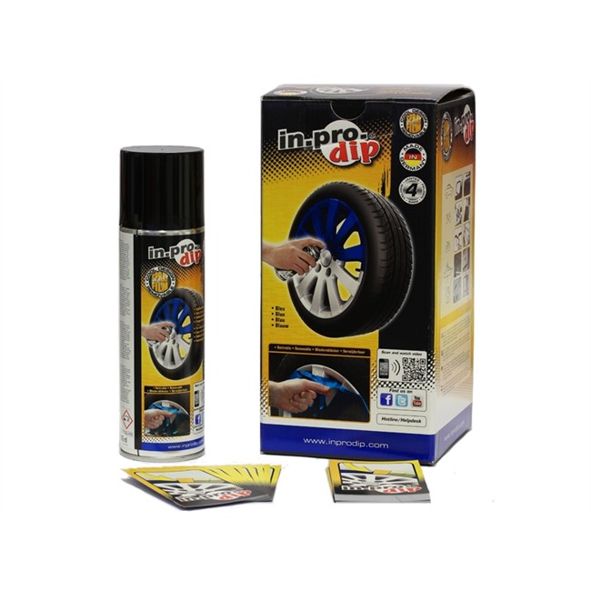 Kit De 4 Bombes De Peinture Pelable Bleu In.pro.dip 00m-30049 300 Ml