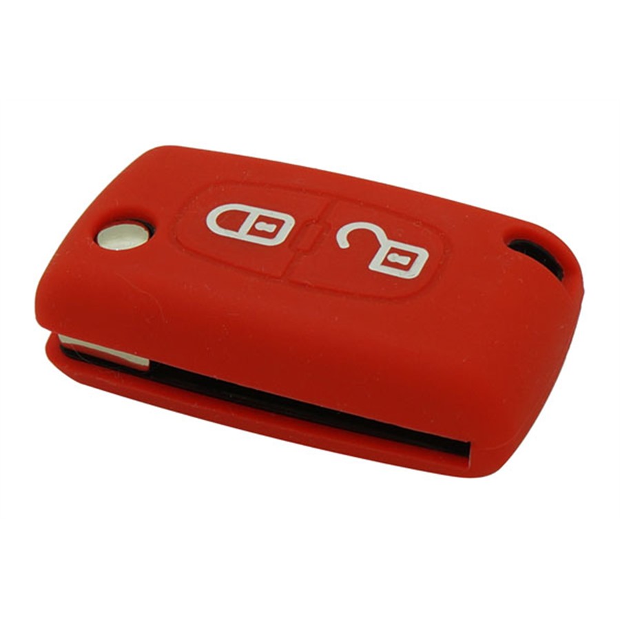 Fiat étui de protection à rabat et à 3 boutons 100 % silicone pour clés de voiture Fiat 500/500L