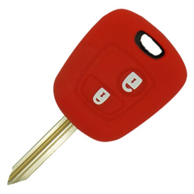 Coque Silicone Clé Voiture Rouge
