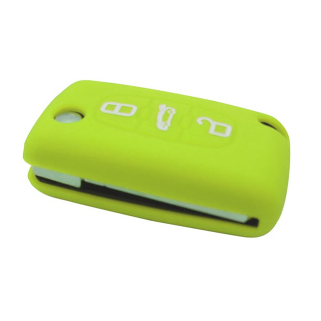 Coque Silicone Clé Voiture Verte