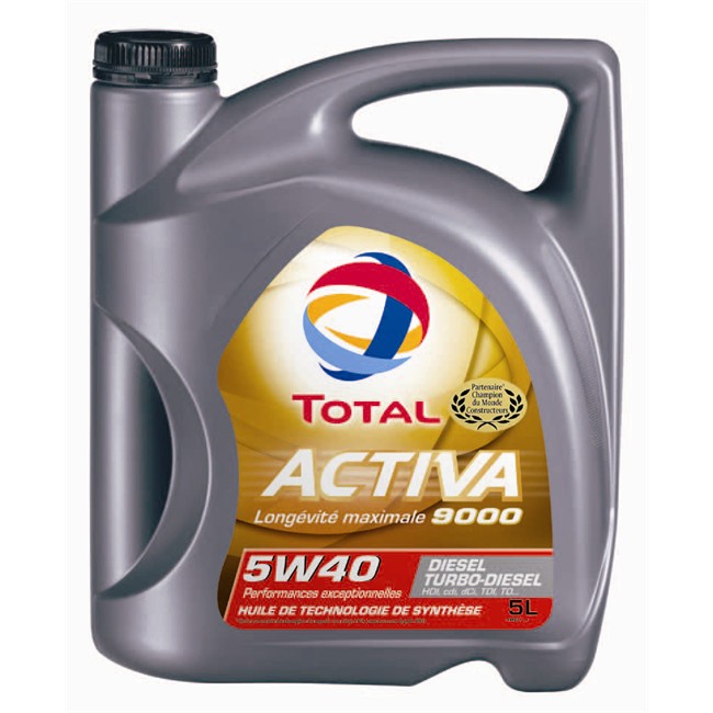 Huile Moteur Total Activa 9000 5w40 Diesel 5 L