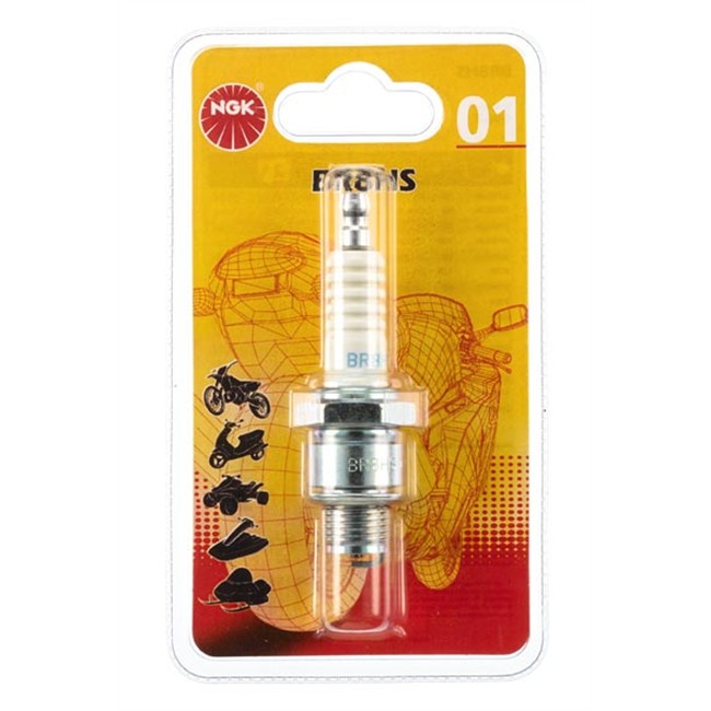 1 Bougie Pour 2 Roues Ngk Br8hs