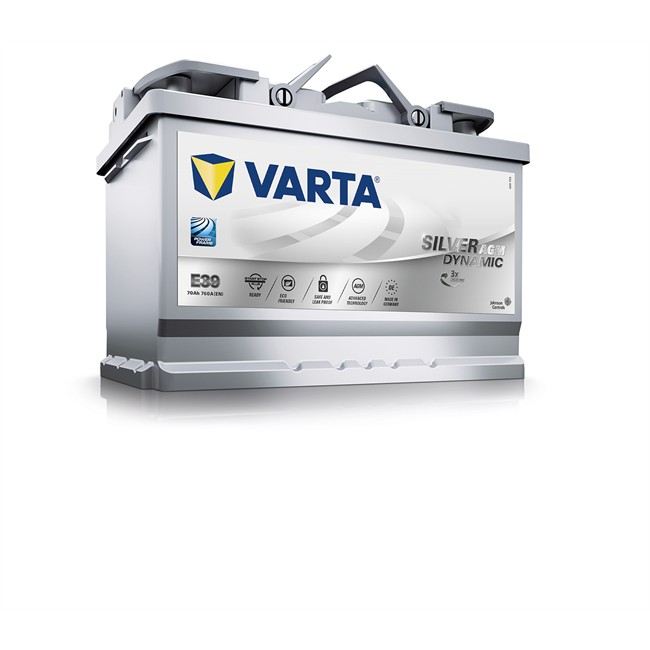 Batterie Varta E39 Start&Stop Silver Dynamic Agm 70 Ah - 760 A