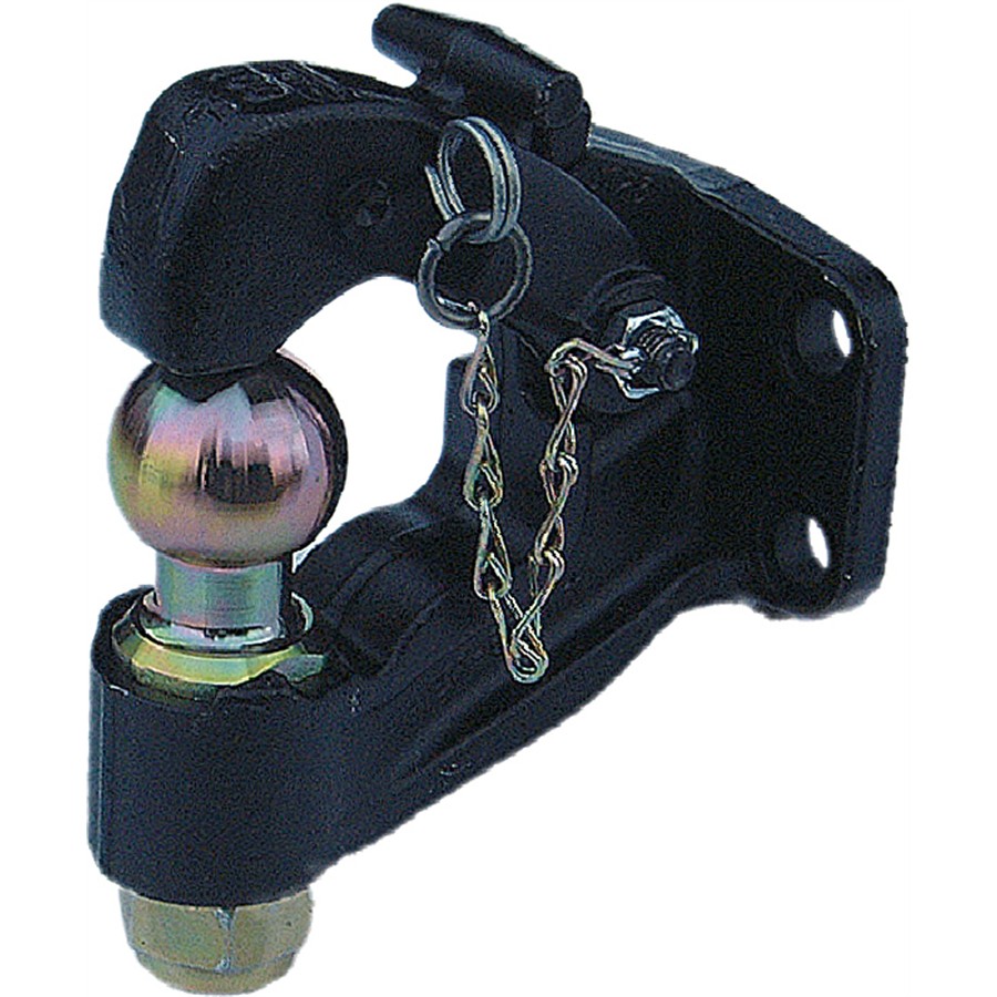 Attelage Remorque HEYOUTH 8000 Kg - Crochet Mixte 4 Trous Avec Boule 50mm | Anti-Corrosion