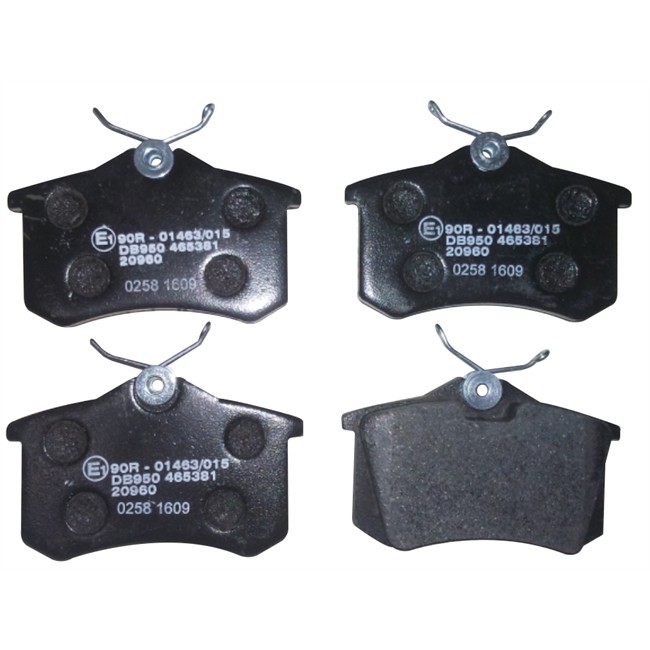 4 Plaquettes De Frein Norauto Nrp1491