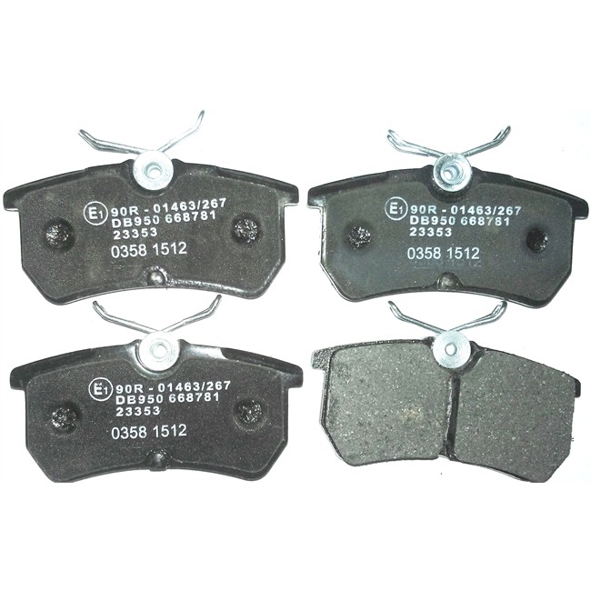 4 Plaquettes De Frein Norauto Nrp1319