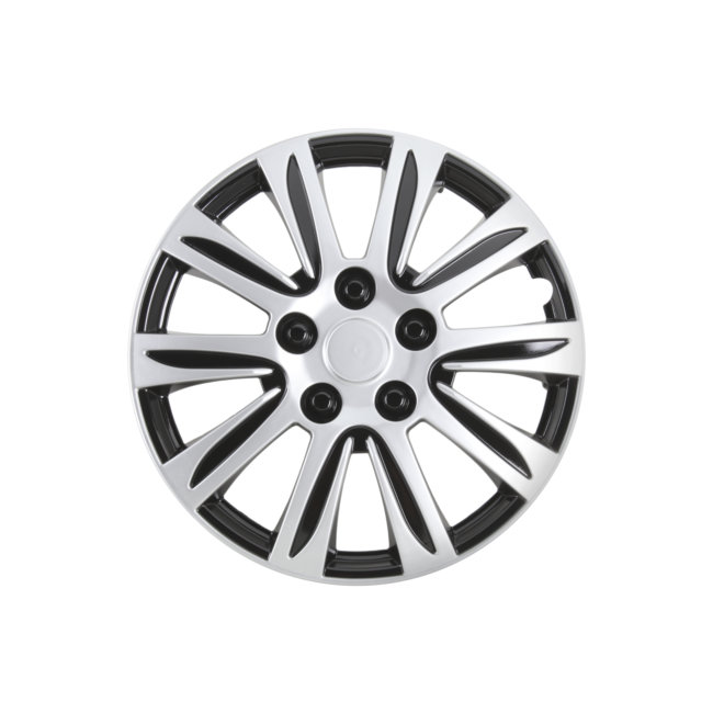 4 Enjoliveurs Gris/noir Norauto 15 Pouces