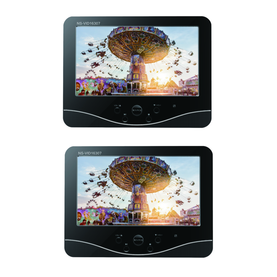 1 lecteur DVD pour voiture avec double écran NORAUTO SOUND NSVID16307 Norauto.fr