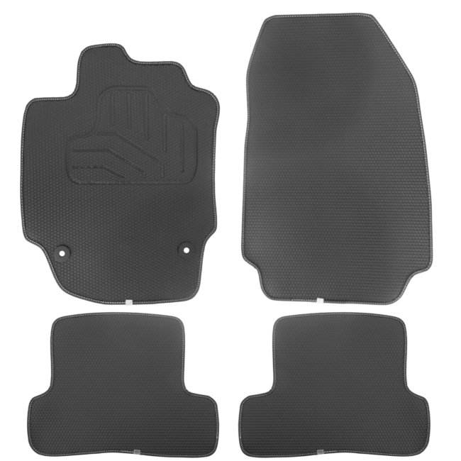 Jeu CompletDe Tapis Sur Mesure Noirs En Pvc Norauto