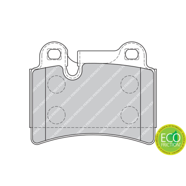 4 Plaquettes De Frein Ferodo Fdb1878