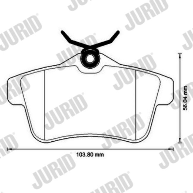 4 Plaquettes De Frein Jurid 573315jc