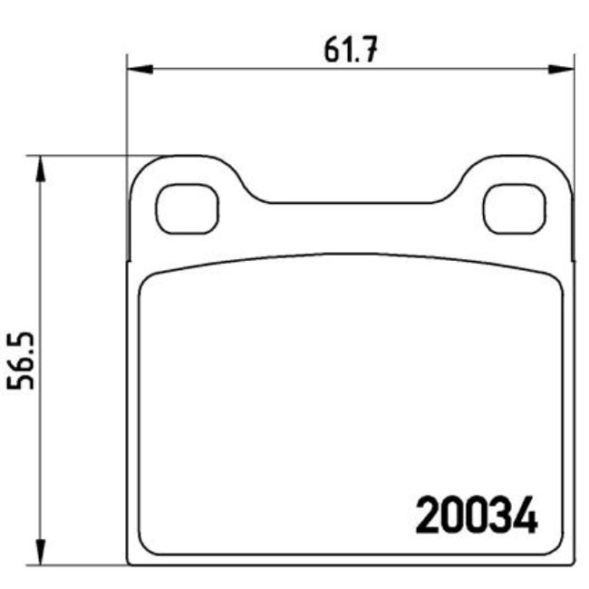 4 Plaquettes De Frein Brembo P59001